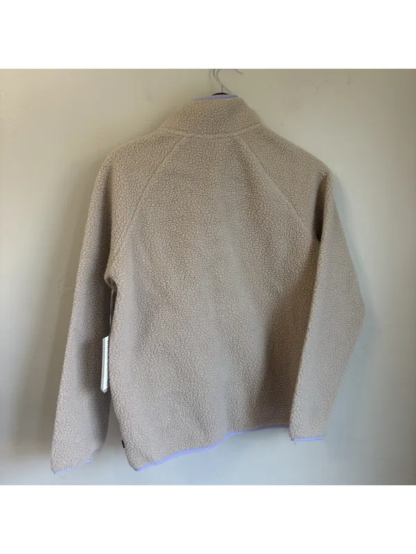 Mondetta Outdoor Project Beige Sherpa Fleece Full-Zip Jacket Quilted Pocket S - Image 4