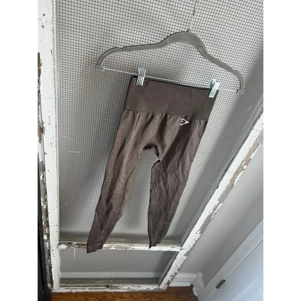 Gymshark Vital Seamless‎ 2.0 leggings in brown marl women's XS - Image 2