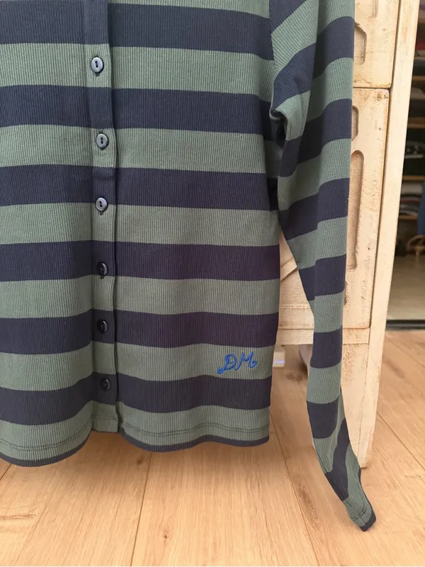 Damson Madder Sybil Stripe Cardigan Size 8 - Image 4