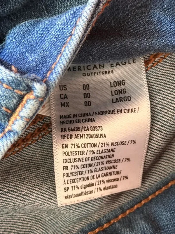 AE Ne(x)t Level Stretch Distressed High-Waisted Jeggings (00 Long) - Image 4
