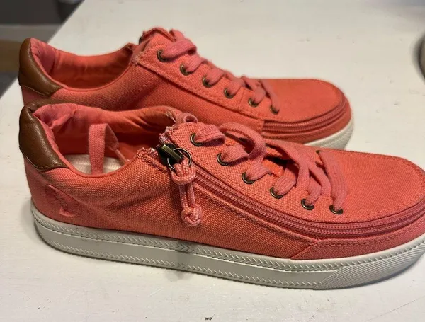 Trendy Pink and Brown Platform Sneakers Size 7 - Image 3