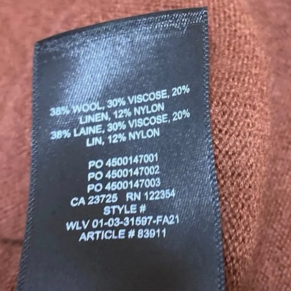 Aritzia Babaton Brown Sleeveless Crew Neck Knit Cami Camisole Tank Top Size S - Image 4