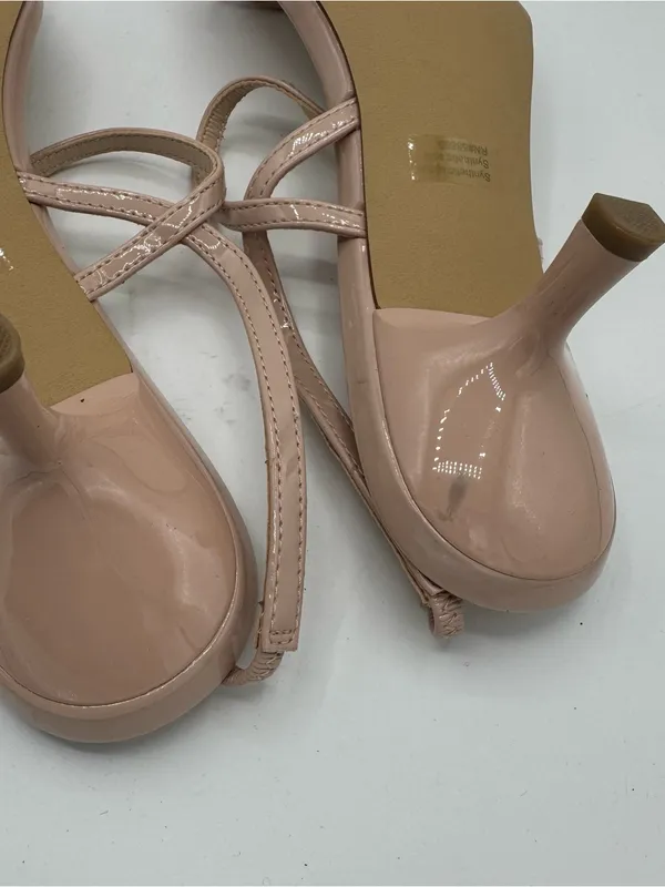 Abound Mandy Serenity Slingback Strappy‎ Sandals Size 8.5 cream beige neutral - Image 5