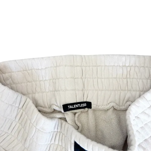 Talentless Cream Sweat Shorts Sz M - Image 3