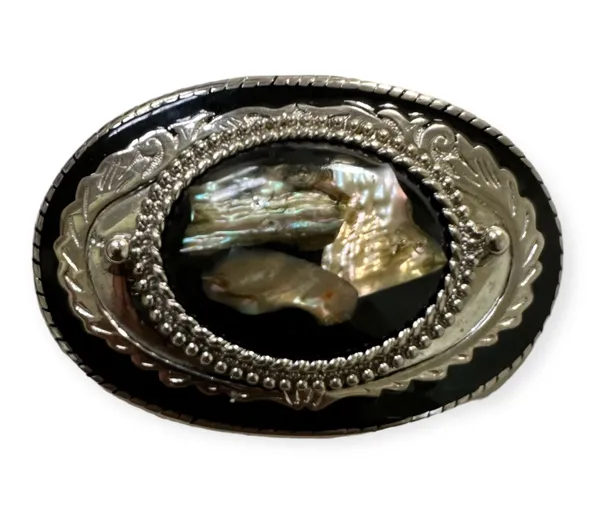 Western Mother Of Pearl Belt Buckle - Image 3