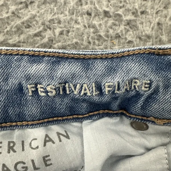 American Eagle Festival Flare Jeans High Rise Boho Retro Women's 10 x 29 - Image 6