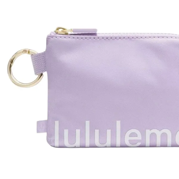 Lululemon Clippable Card Pouch Lavender Frost / White - Image 5