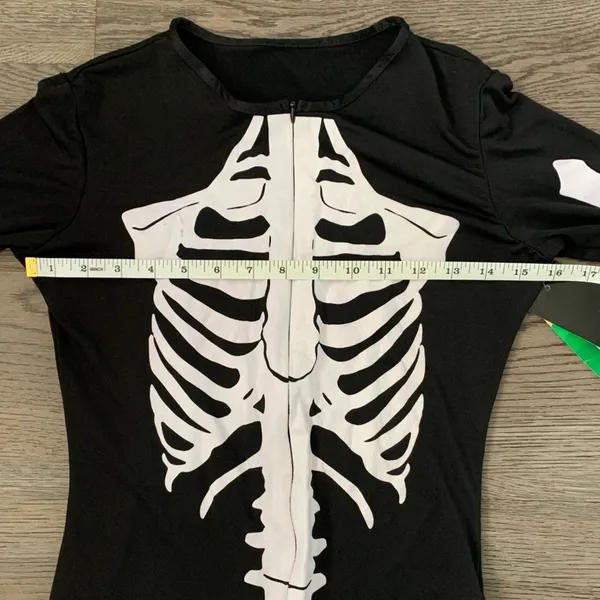 Tipsy Elves Sexy Skeleton Bodysuit Costume - Size M - Black - NWT‎ - Image 8