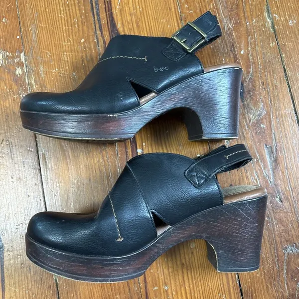 b.o.c Women's Cecila Black Chunky Clogs Y2K 10 M Shoes - Image 3