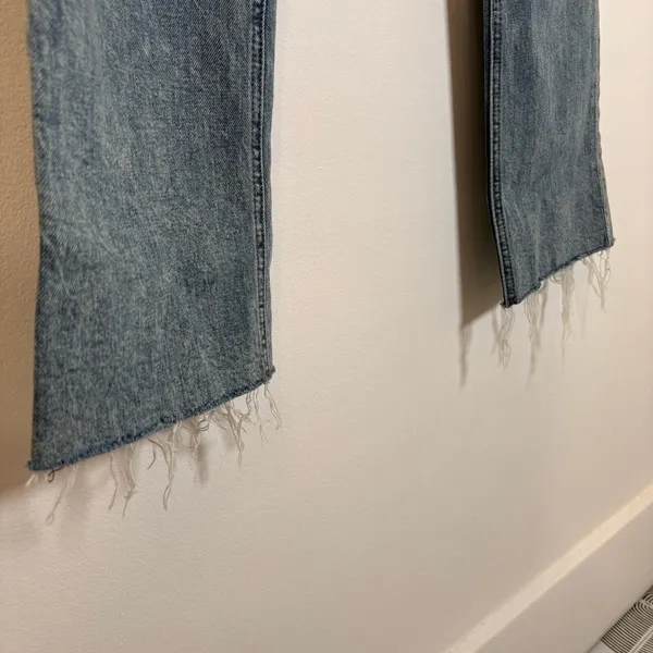 Mother The Hustler Ankle Fray Blue Jeans Sz 29 - Image 3