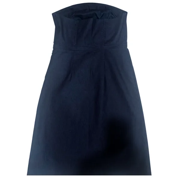 Carefully Chosen ❤️ Navy Textured Strapless Occasion See Measurements for size - Image 3