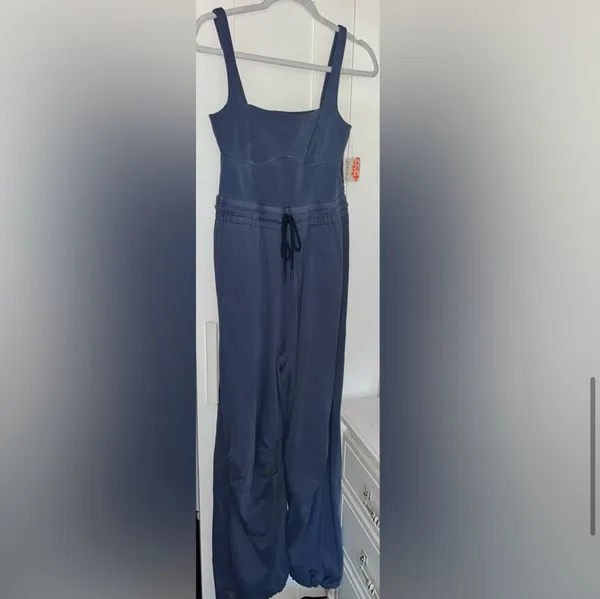 NWT Free People Movement Inbound Onesie In Midnight Navy $128 MSRP New with tags - Image 10