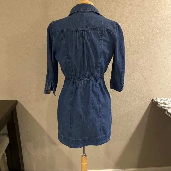 Hera Denim Jean Long Jacket or Dress Blue Small - Image 3