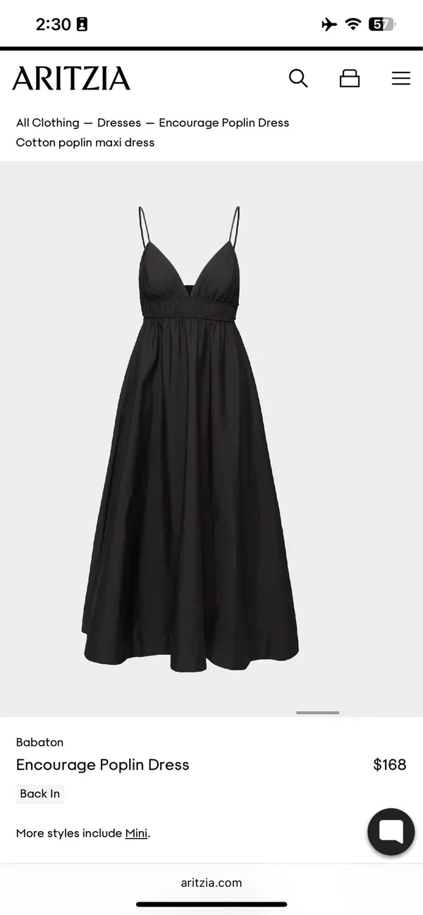 Aritzia Babaton Encourage Poplin Dress - Image 5