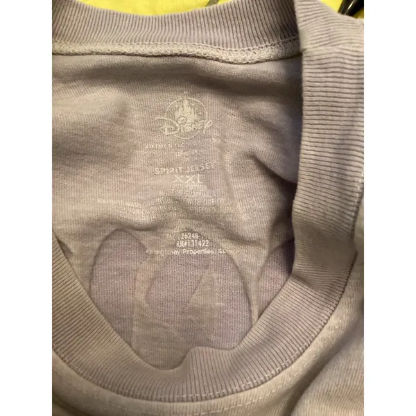 Disney Parks Disneyland Lavender Light Purple Sparkle Glitter Spirit Jersey XXL - Image 4