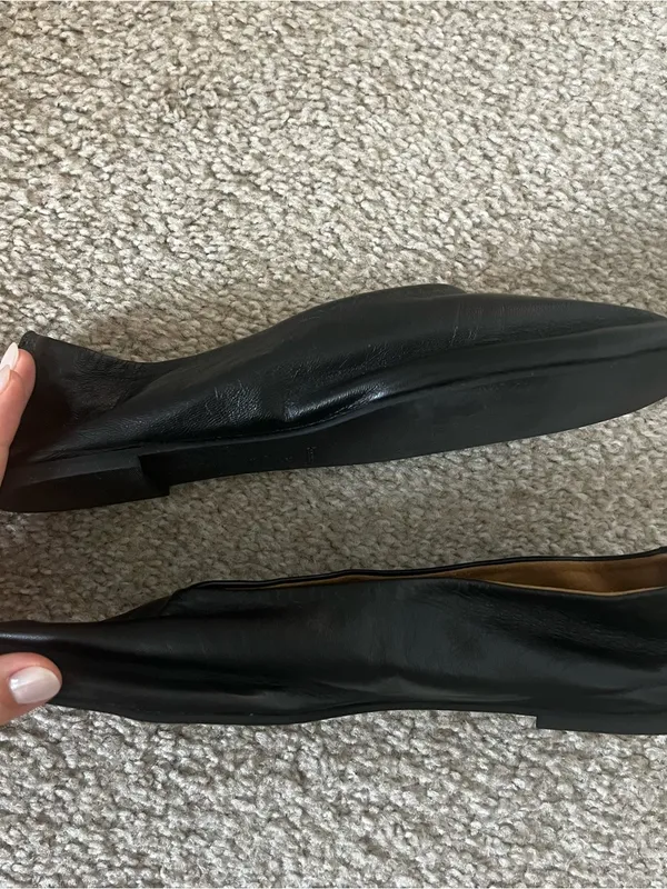 New Reformation Blaine Flat Black Leather Size 8 - Image 9