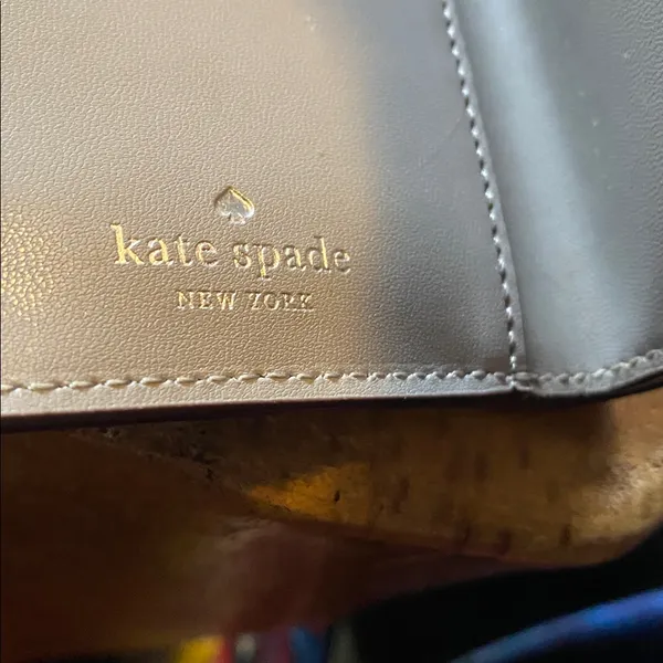 Kate Spade NY Patterson Drive Braylon Bifold Snap Wallet Gray Leather - Image 11
