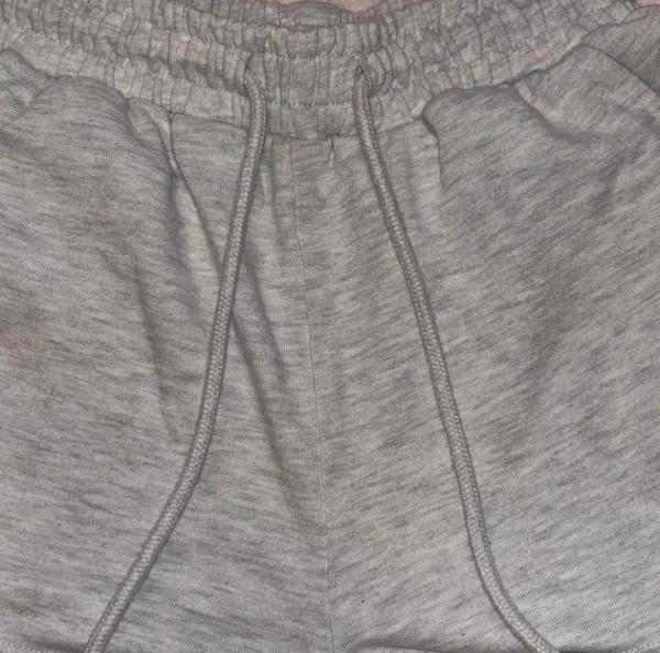 Zara Knit Lounge Shorts – Light Gray – Size S - Image 4