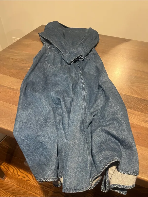 GREY LAB Blue Denim Wide-Leg Jumpsuit - Image 6