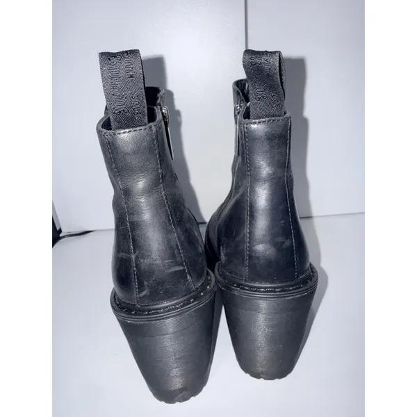 Dr. Martens Chelsea Boots Womens Size 8 Magdalena Black Leather Ankle Zip Heeled - Image 7