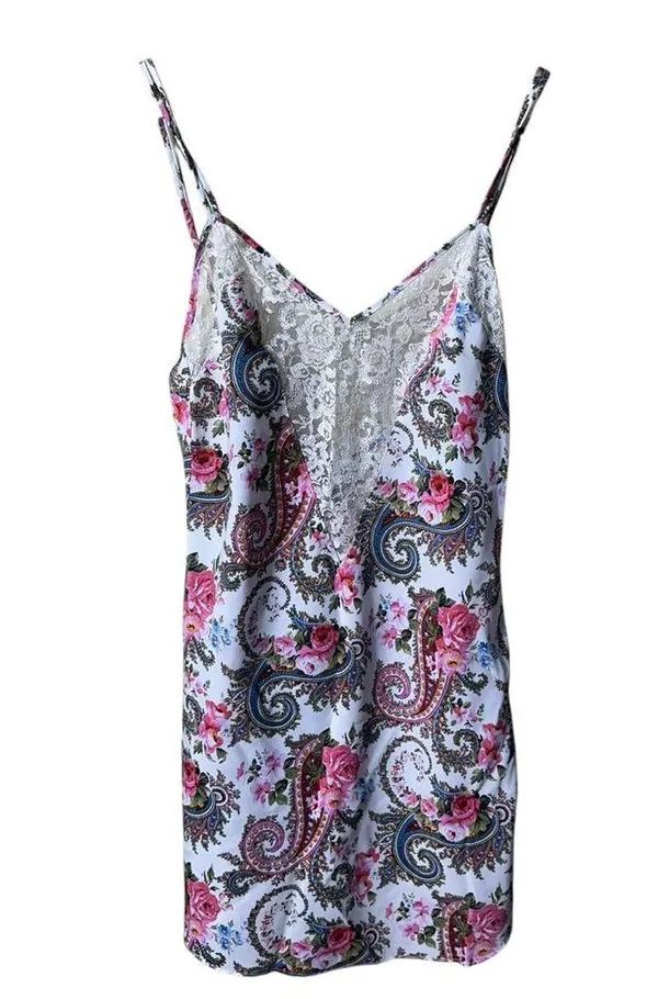 Victoria's Secret Gold Label Vintage Floral Paisley Slip Dress Size Small - Image 3