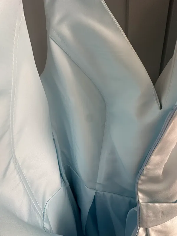 Blue Sayin Floor Length Formal Gown - Image 5