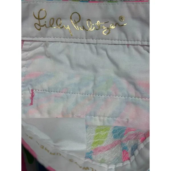 Lilly Pulitzer Buttercup Scalloped Edge Resortwear Preppy Summer Shell Shorts 4 - Image 3