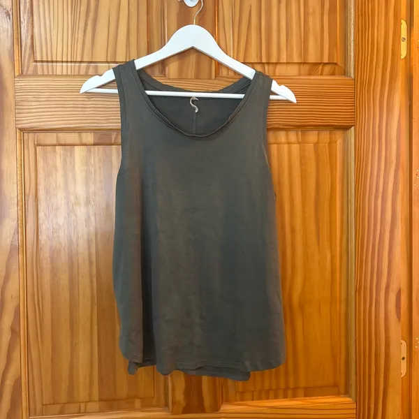 Nordstrom Size Medium Hunter Green Activewear Tank Top - Image 2