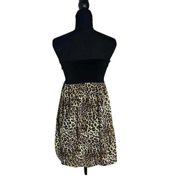 Body central leopard print balloon mini dress - Image 2