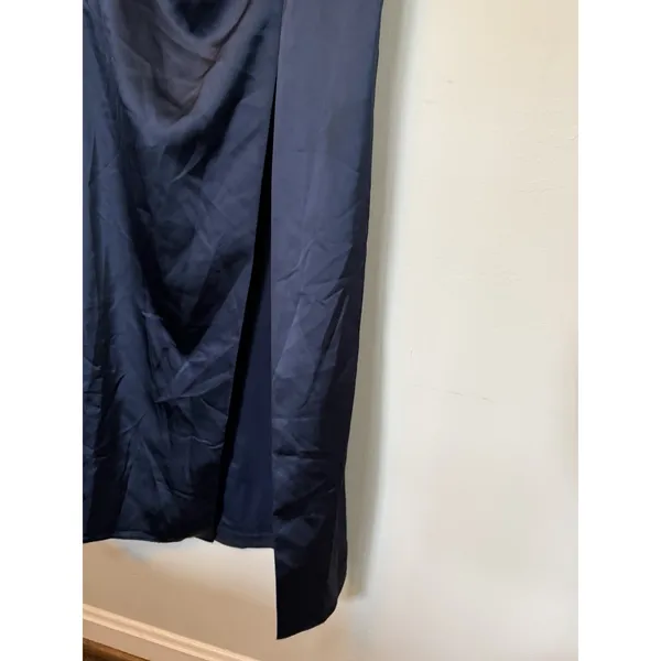 After Six 6888 Strapless Corset Satin Gown Midnight Navy Blue 4 - Image 12