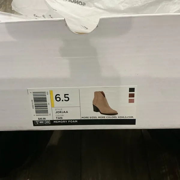 Sonoma Tan Ankle Boots Size 6.5 - Image 9