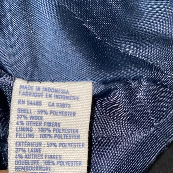 American Eagle black wool blend jacket coat size xsmall - Image 7