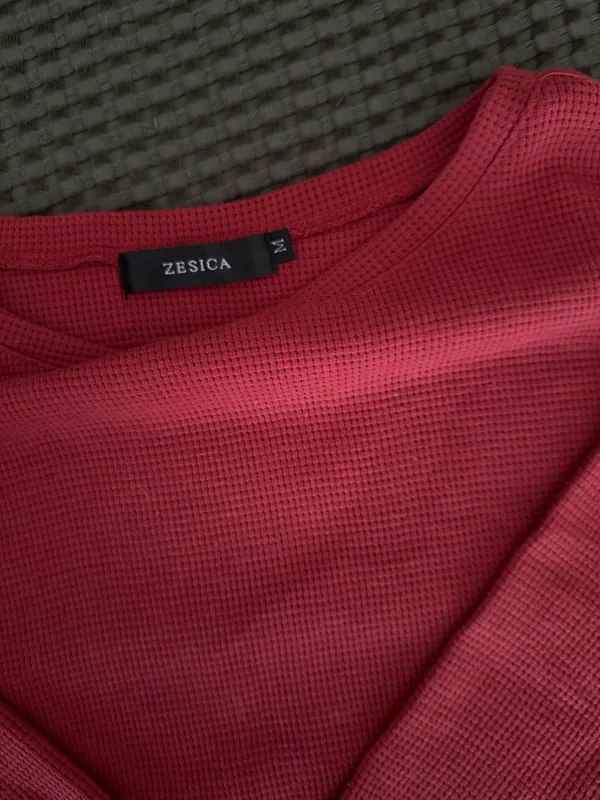 Burnt Red Thermal Long Sleeve Size M - Image 4