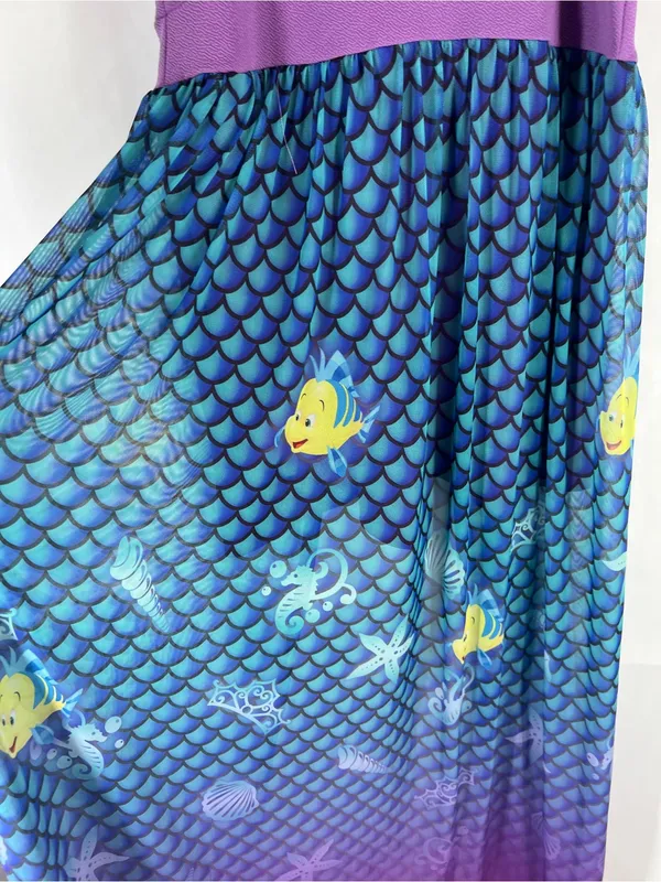 Disney Princess The Little Mermaid Ariel Chiffon Duster Romper NWT Size L - Image 9