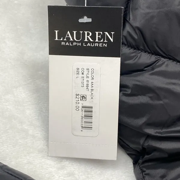 Lauren Ralph Lauren Black Label Puffer Jacket Black Womens L NWT - Image 6
