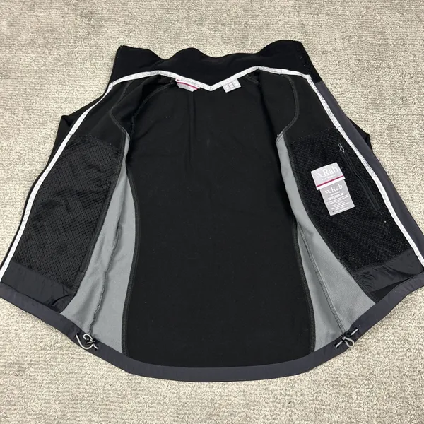 Rab Baltoro Jacket Womens Small Full Zip Polartec Black Power Shield Soft Shell - Image 6