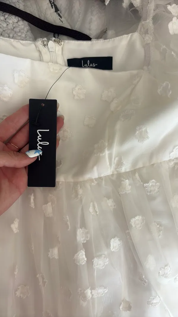Lulus Dress Mini White - Image 4