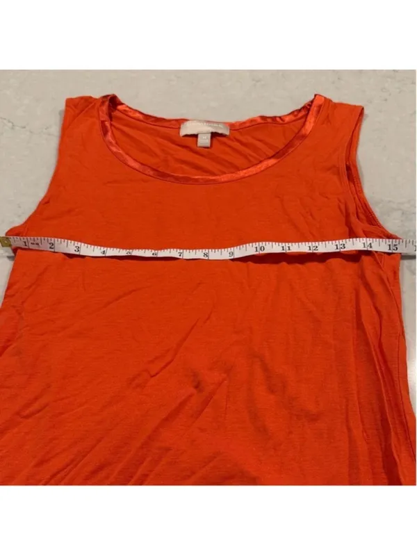 Banana Republic Orange Sleeveless Top Medium - Image 8