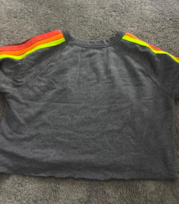 Aviator Nation Sweatshirt Cropped Neon - Image 4