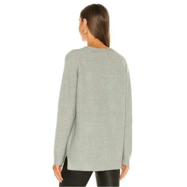 All Saints Green Bay Leanne Oversized Knit Cardigan Sweater Wool & Alpaca Medium - Image 3