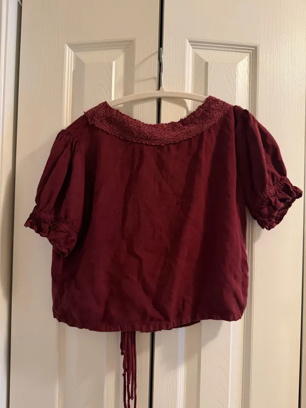 Maroon Tie Top - Image 2