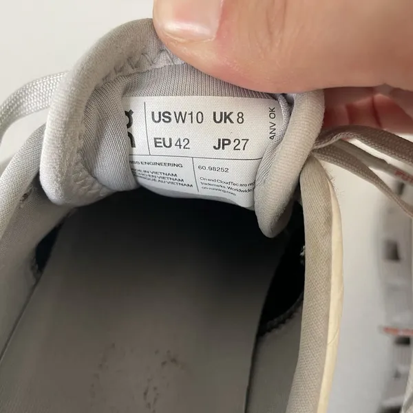 On Cloud X 3 Ivory, Grey, Orange Running Shoes Sneakers Women's Size 10 - Image 13