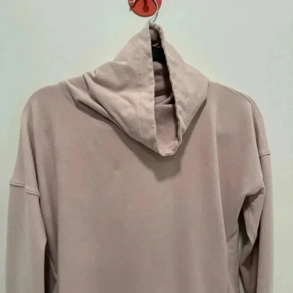 Lululemon Go Forward Blush Pink Pullover‎ Turtleneck Sweatshirt Size 8 - Image 4