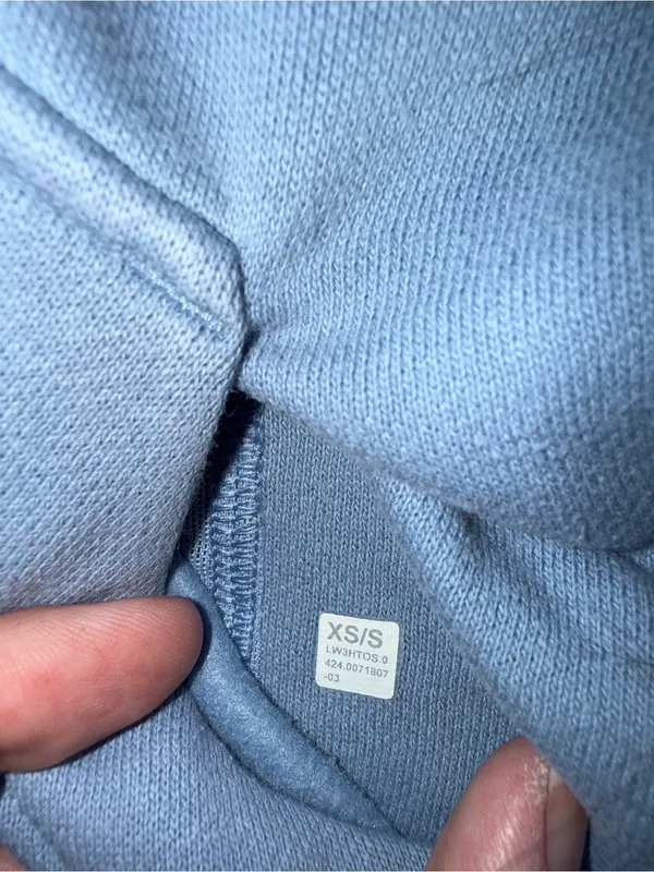 NWOT Lululemon Scuba Oversized Half-Zip Hoodie Aero Blue XS/S - Image 4