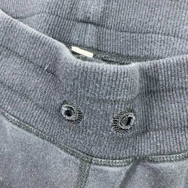 Lululemon Jogger Pants Womens 2 Black Ribbed Cuffs Back Zip Pocket Logo Lounge‎ - Image 7