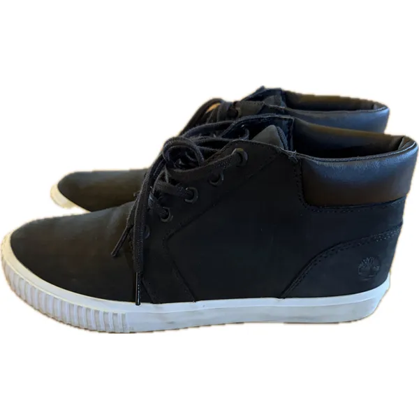 Timberland Womens 8.5 Chukka Sneaker Boots Black Lace Up Ankle High Top‎ - Image 5
