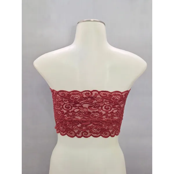Love Tree Whimsy Romantic Boudoir Bridal Cottage Lingerie Lace Bandeau Small - Image 2