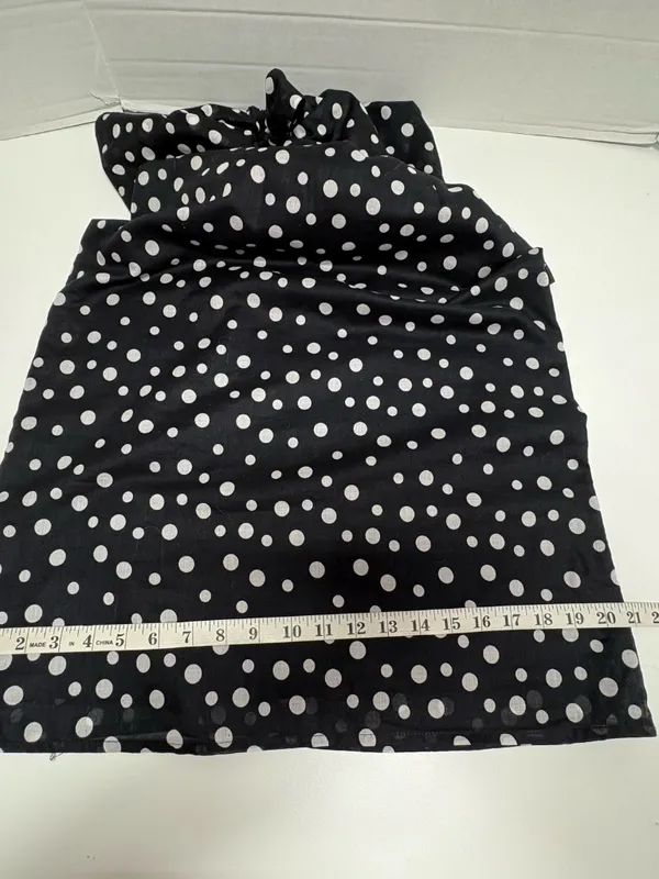 Jill Michelle Black Ad‎ White Polka Dot Strapless Midi Dress - Size 8. - Image 14