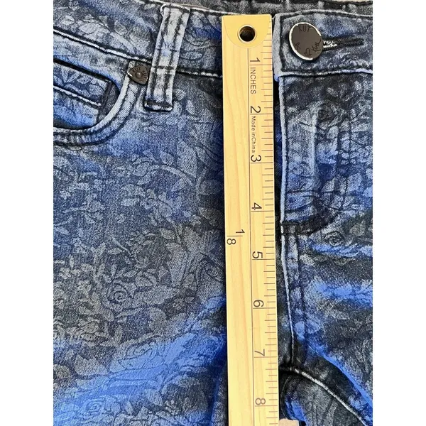 Kut from the Kloth Womens Diana Skinny Jeans Size 2 Blue‎ Floral Stretch Denim - Image 8