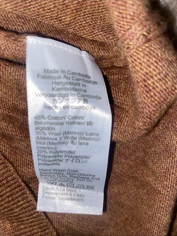 J. Crew Wool Cotton blend Copper-Tone Button-Up Belted Cardigan - Image 4
